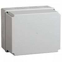 коробка КМ41273 распаячная для о/п 240х195х165 мм² IP44 (RAL7035, кабельные вводы 5 шт) | код. UKO10-240-195-165-K41-44 |  IEK